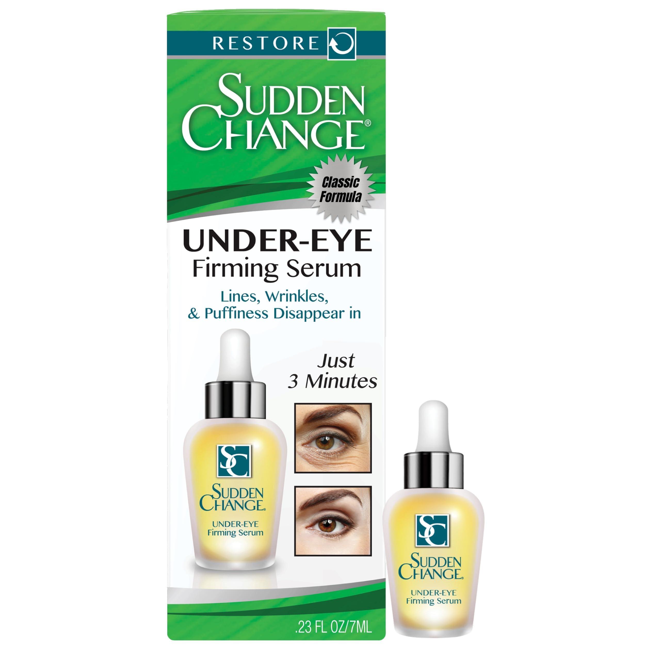 Sudden Change Sudden Change Instant Under-Eye Firming Serum - (Classic Formula) Under-Eye Bags Treatment for Puffiness, Lines, & Wrinkles - Wear With or Without Makeup - 3 Minute Results (0.23 oz)