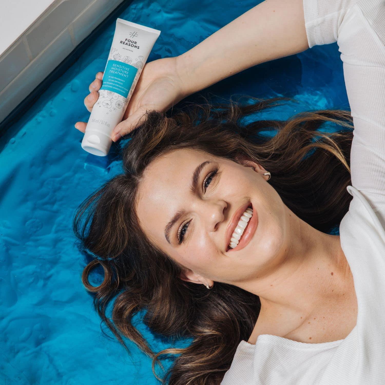 No nothing No Nothing Sensitive Moisture Treatment - Perfume-free, Moisturising Intensive Treatment - For Dry and Damaged Hair | 100% Vegan | 150 ml (New Packaging)