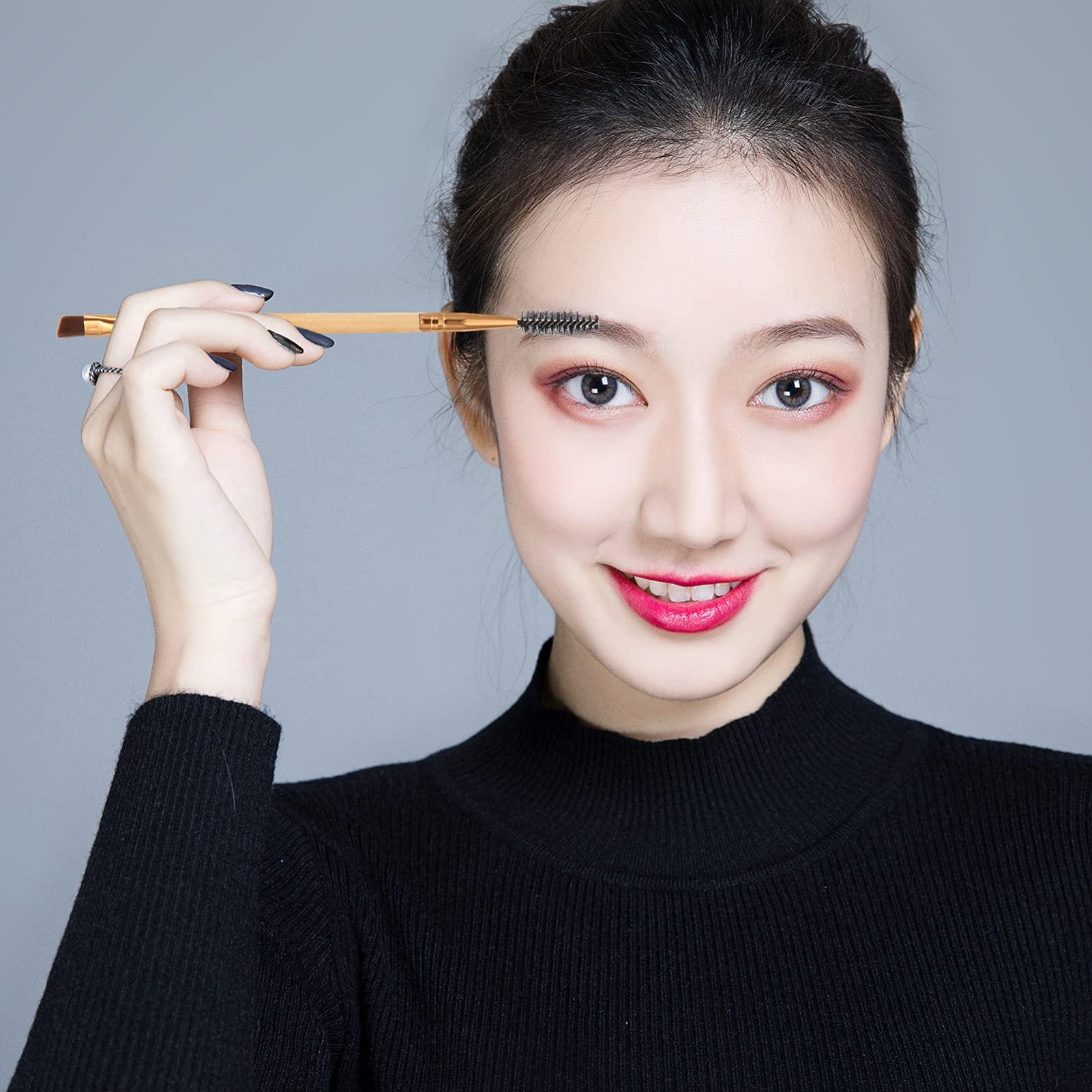 WOONEKY WOONEKY 6Pcs Women's Makeup Brushes Angled Spoolie Eyebrow Tools for Lovers