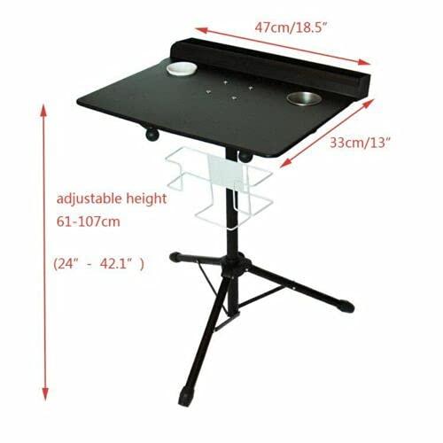 Fetcoi Fetcoi Tattoo Workstation,24-42 inch Height Adjustable,Mobile Tray Portable Table Salon Instrument SPA Storage Tables for Studio Salon