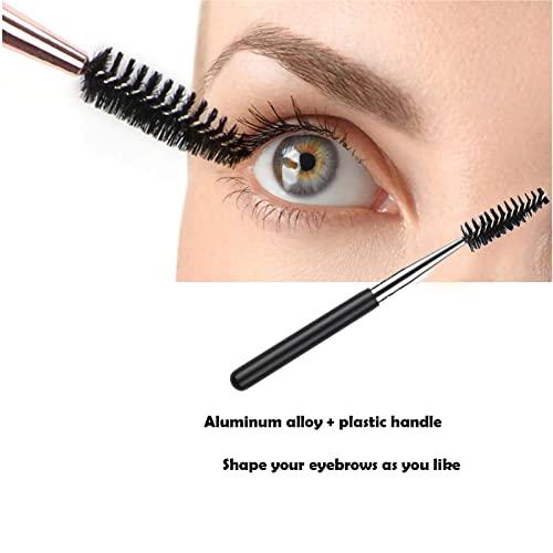 DELAYNOMORE77 Eyebrow Razor Kit, 6 in 1 Professional Eyebrow Grooming Set for Women and Men, Including 3 Eyebrow Razors Trimmer,1 Tweezer,1 Scissor,1 Eyelashes Roller,1 Storage Bag