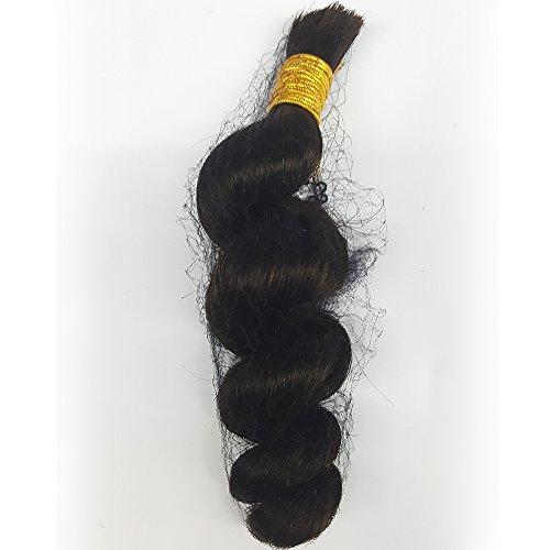 Hannah Queen Hannah Queen product Wholesale Human Hair Bulk In Factory Price 3 Bundle 300g Brazilian Loose Wave Bulk Hair For Braiding Human Hair No Weft (18 20 22 inch Natural Black 1B)