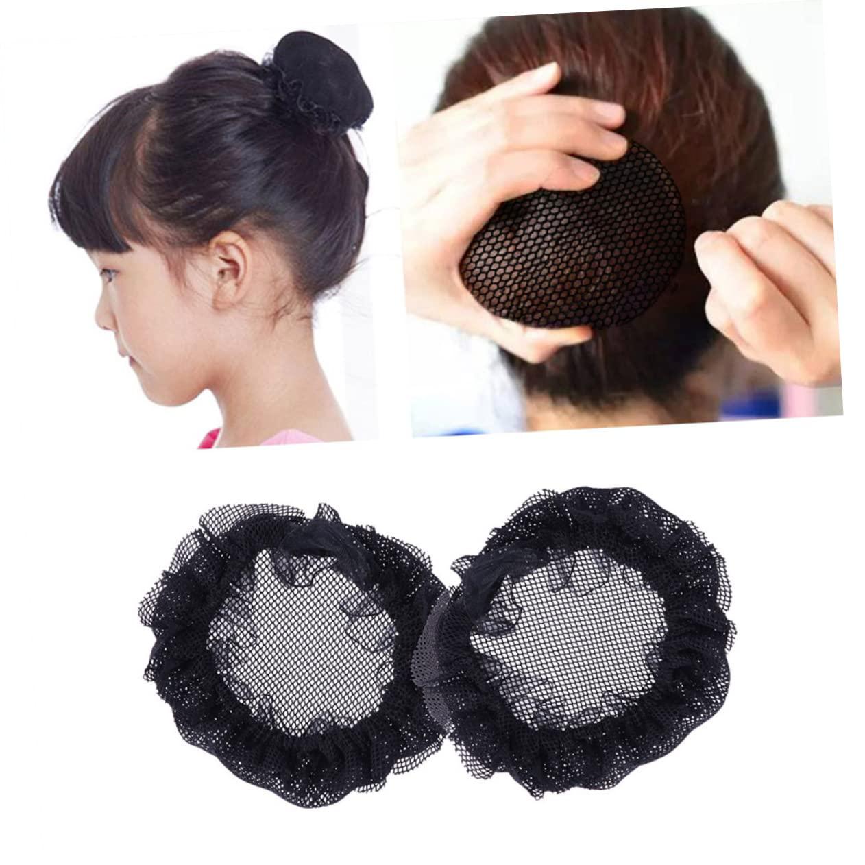 HAKIDZEL HAKIDZEL 20pcs Hair Net Set Kids Ponytail Ring Holder Elastic Mesh Bun Invisible Hair Net Long Hair Cap Hair Bun Holder Invisible Hairnet Bun Net Bun Cover Purse Seine Child Elasticity Lace