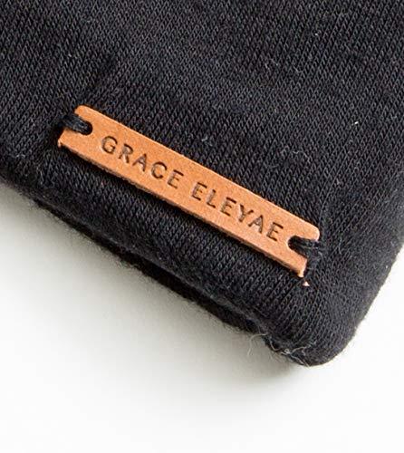 Grace Eleyae GE Grace Eleyae GE Women's Adjustable Satin Lined Sleep Cap Slap Hair Care Beanie Hat, Black