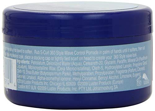 Luster's Lusters S-Curl 360 Wave Control Pomade 3 Ounce (88ml) (6 Pack)