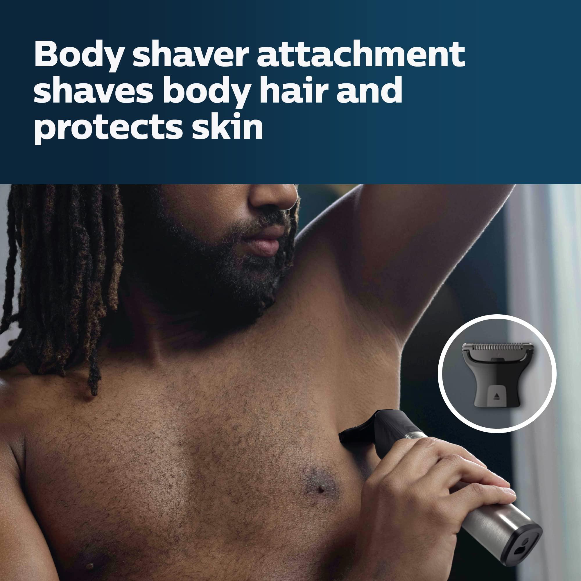 Philips Norelco Philips Norelco Multigroom Series 9000-21 Piece Men\'s Grooming Kit for Beard, Body, face, Nose, Ear Hair Trimmer w/Premium Storage case, MG9510/60