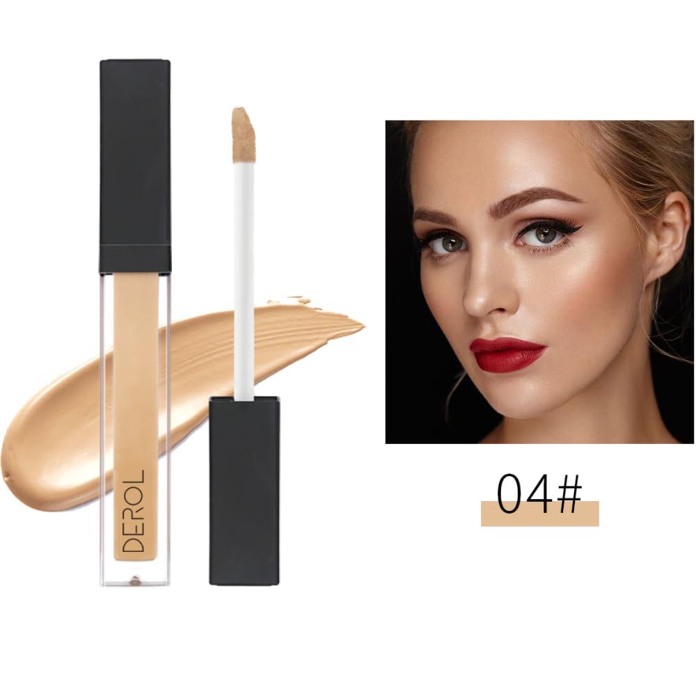 JEMPET Liquid Concealer Makeup - Natural Coverage & Highly Pigmented Lightweight Concealers 6.5ml (04)