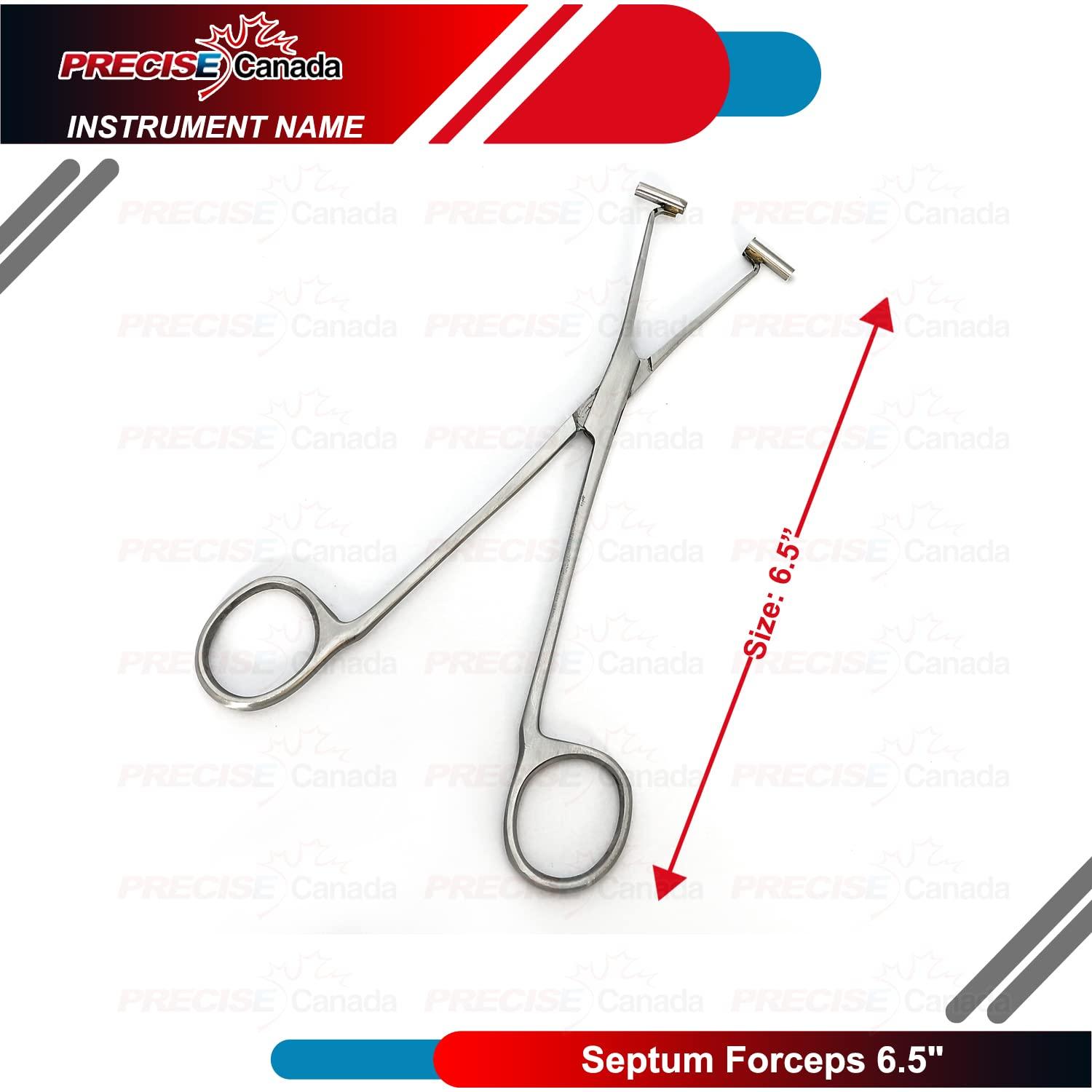 PRECISE CANADA PRECISE CANADA Septum Forceps 6.5" Piercing Body Clamps Pliers Tool