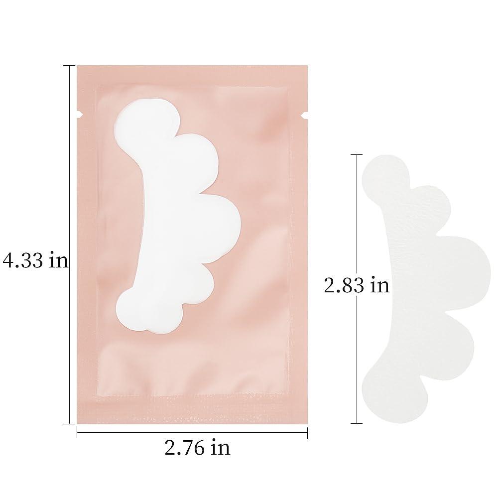 myaokue-up 50 Pairs Eye Gel Pads, Lint Free Under Eye Patches for Eyelash Extensions, Premium Eye Mask Beauty Tool Kit (Pink)