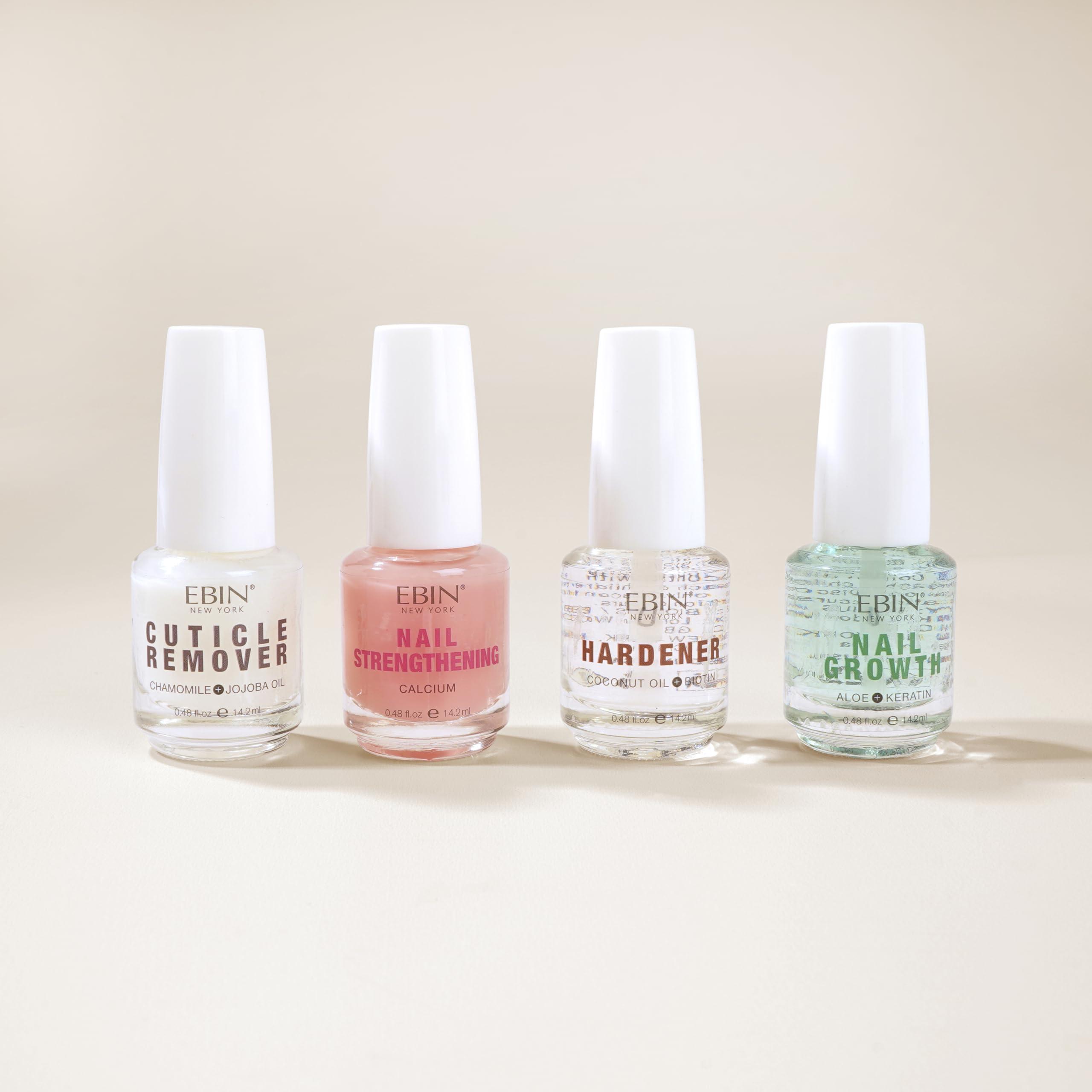 EBIN NEW YORK Nail Hardner, Long lasting Protection with Biotin