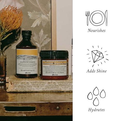 Davines Davines Naturaltech NOURISHING Shampoo & Conditioner, Gentle Cleansing Action For Dehydrated, Dry & Brittle Scalp, Adds Softness & Brightness, Hydrates Unsctructured Hair, 8.45 & 8.884 fl. oz.
