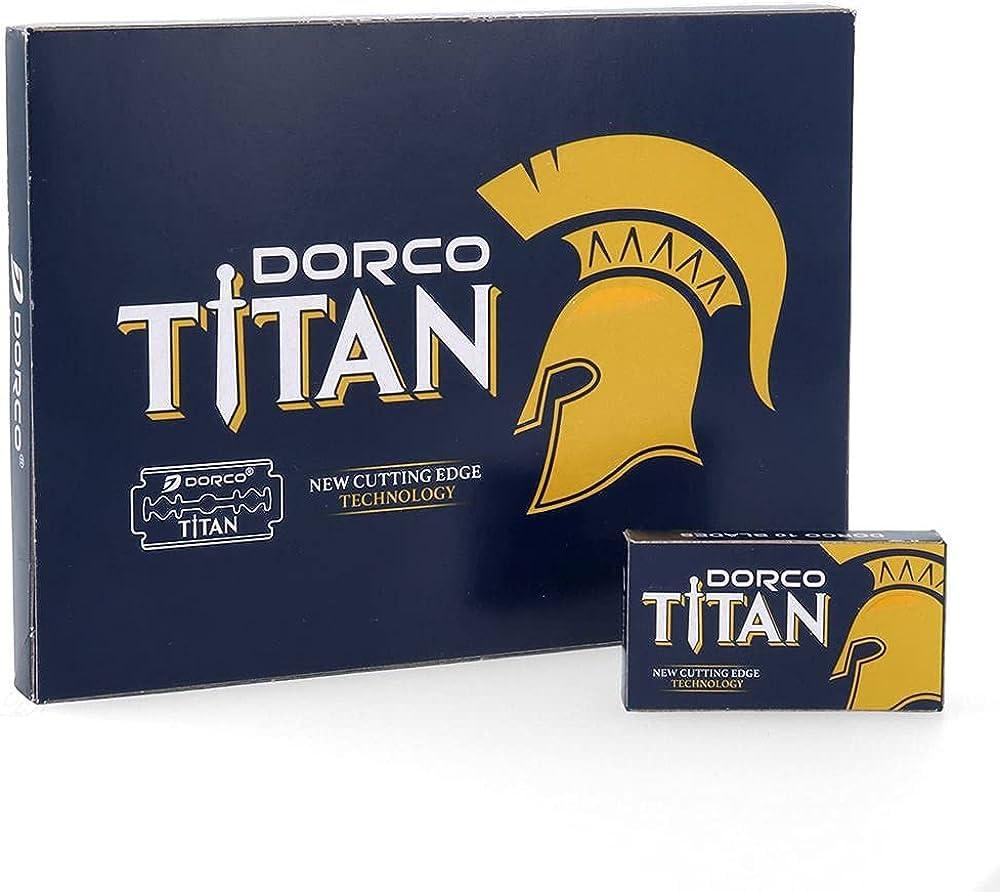 the shave factory DORCO Titan Double Edge Razor Blades - Pack of 100 Stainless Steel Blades