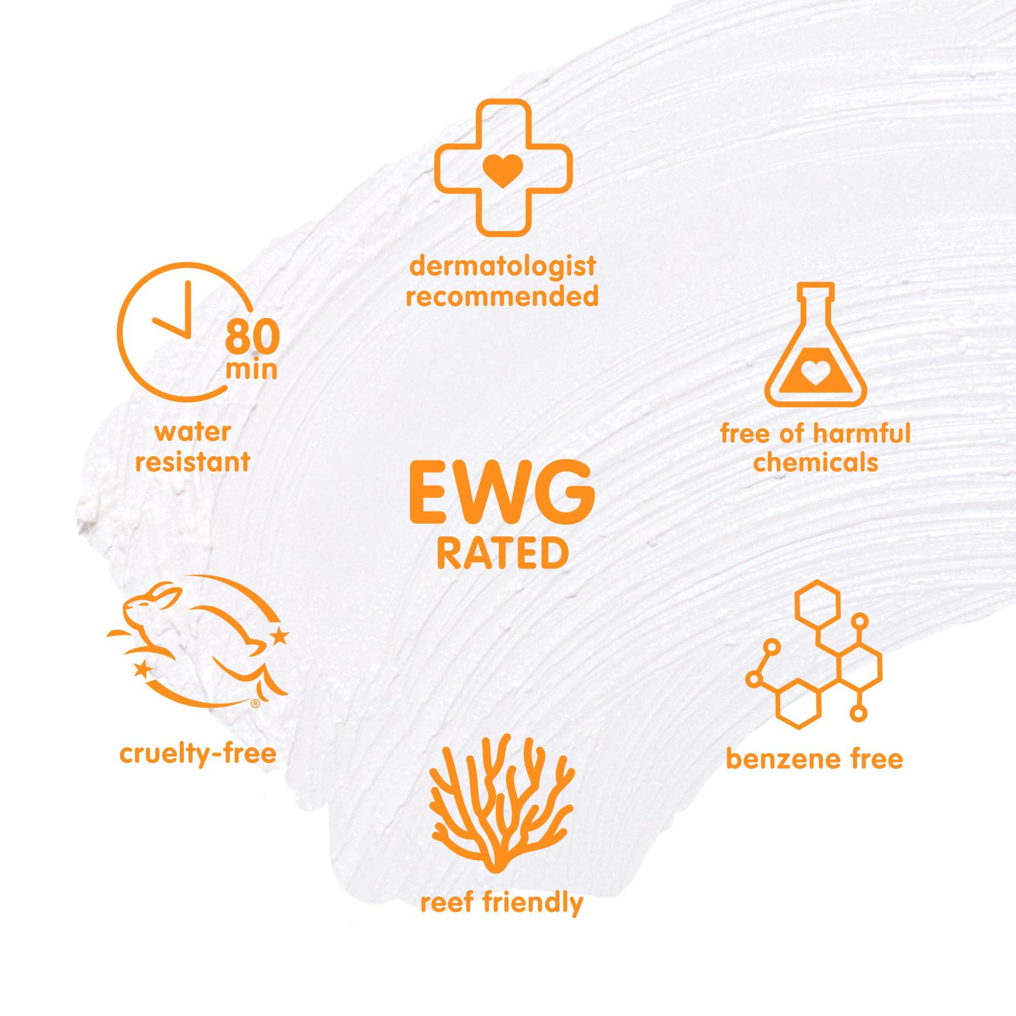 THINK Thinksport Kids SPF 30 Mineral Sunscreen Stick, 0.64 Oz, Safe, Natural, Water Resistant Reef Safe Sunscreen for Children, Broad Spectrum UVA/UVB Sun Screen, Travel Stick for Sun Protection