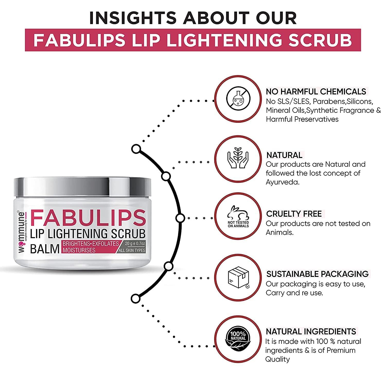 Generic Lip Scrub Balm Lightening and Brightening Dark Lips Tanned & Darkened Lipstick stains/Smoker/Dry/Chapped/Lip Care For men & Women - 20 Grams - 0.70 Ounce