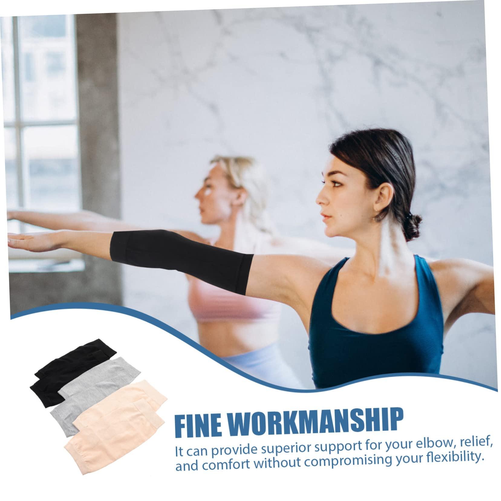 SOLUSTRE SOLUSTRE 2sets Elbow Covers for Summer Outdoor Sports Elbow Sleeve Braces Pads Elbow Sleeve Covers for Running Sports Compression Sleeves Elbow Supplies 3pairs*2