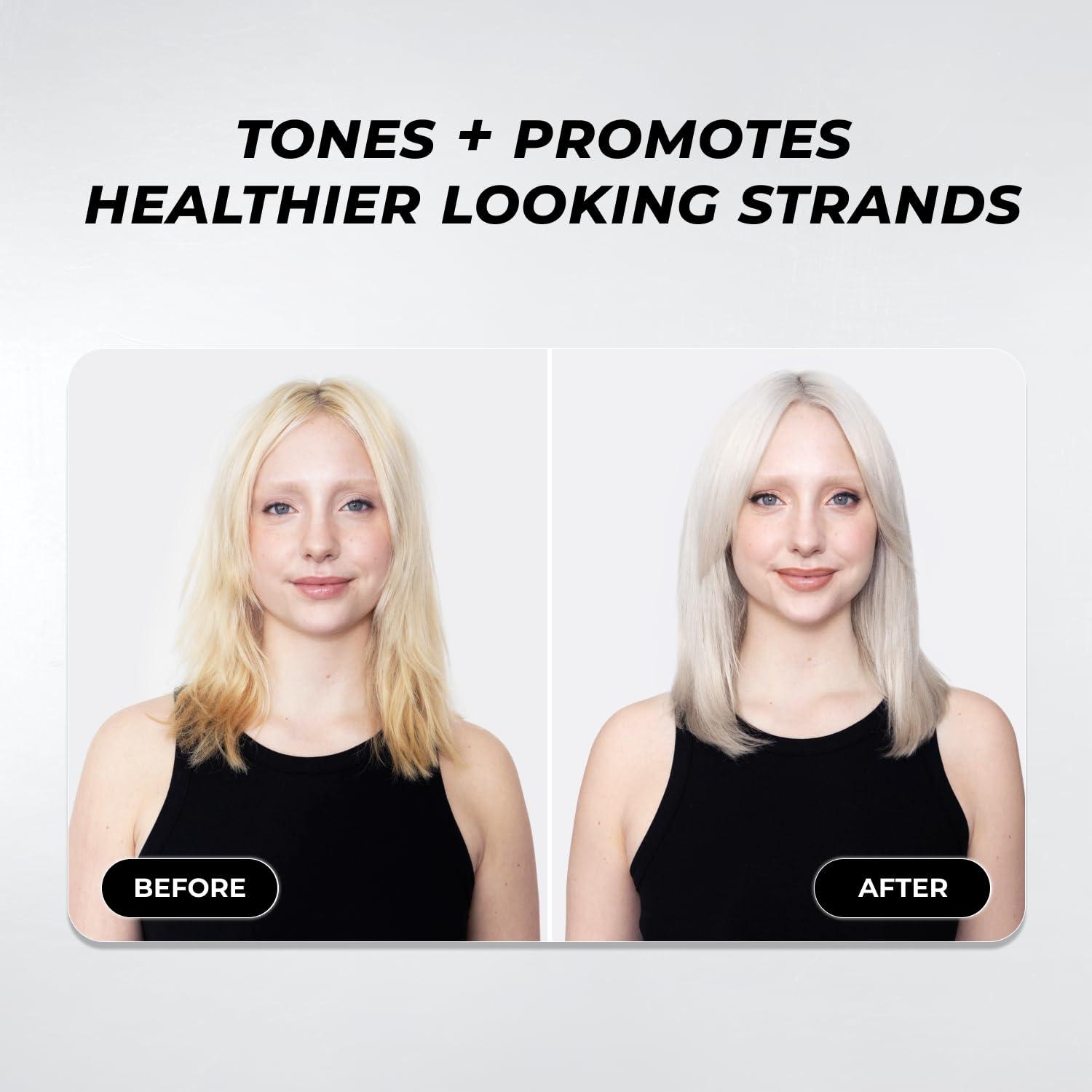 XMONDO XMONDO Hair Supernova Blonde Toning Reparative Mask, Vegan Formula with Jojoba Oil, Reducing Brassy and Yellow Tones on Blonde, Highlighted, and Gray Hair Colors, 8 Fl. Oz