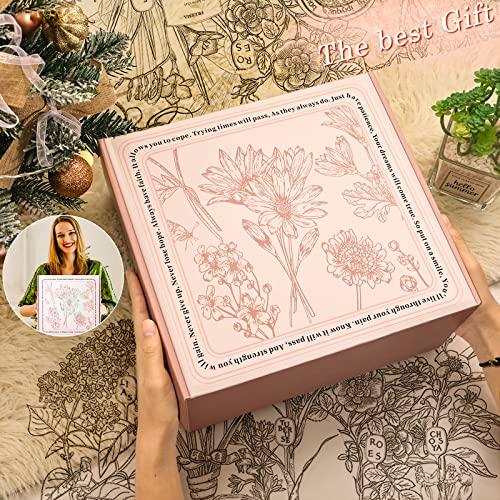 AIMUCT Get Well Soon Gifts for Women 12 Pcs Care Package Gift Box Thinking of You Basket for Her Feel Better after Surgery Spa Gift Set for Female Friends Sister Birthday Gifts for Women Who Have Everything