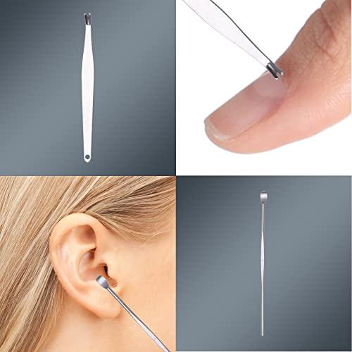 FIXBODY FIXBODY Nail Clippers Set, Professional Manicure set and Pedicure Kit, 10 Pieces Nail Care Kit, Toenail Clippers with Gray Leather Case, Gift for Men and Women