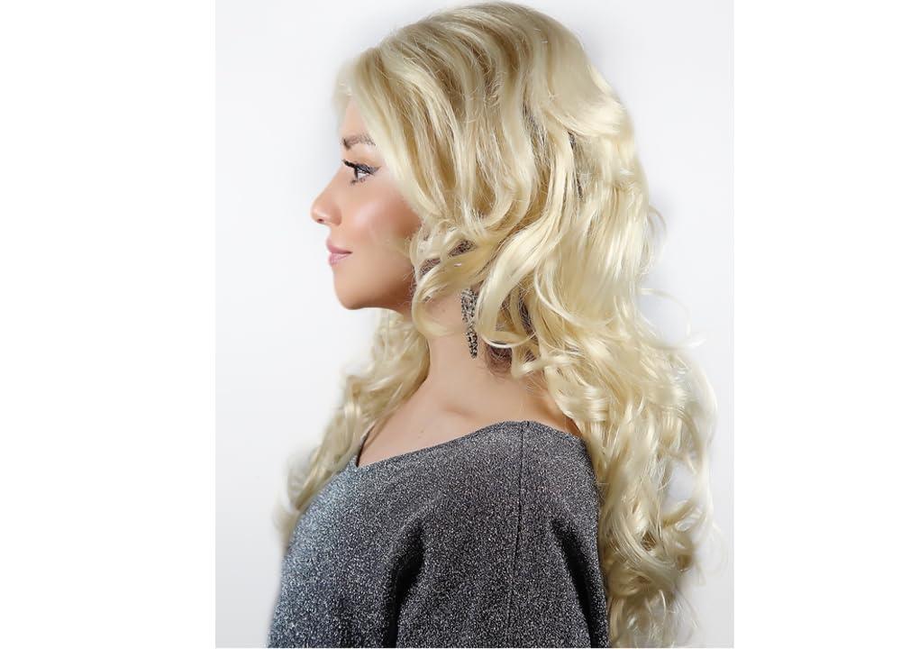 Maxwigs New Dolly Parton color BLONDE - Enigma Wigs Wynonna Judd Country Girl Singer Big Hair 1990s Party Womens Peluca Bundle MaxWigs Costume Wig Care Guide