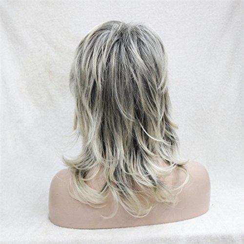 Lydell Lydell Long Soft Shaggy Layered Blonde Ombre Classic Cap Full Synthetic Wigs (R2/26 Blonde Grey Ombre)