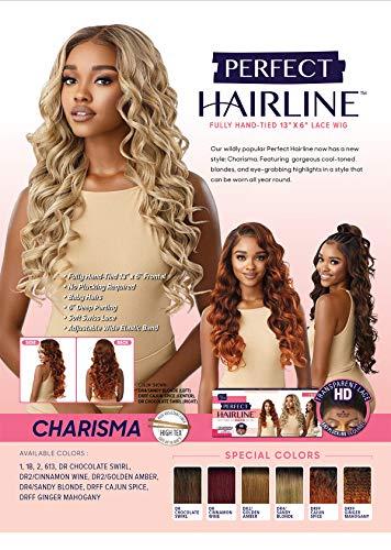 Outre Outre HD Lace Front Wig Perfect Hairline Fully Hand-Tied 13X6 Lace Wig Charisma (DR4/SDBL)
