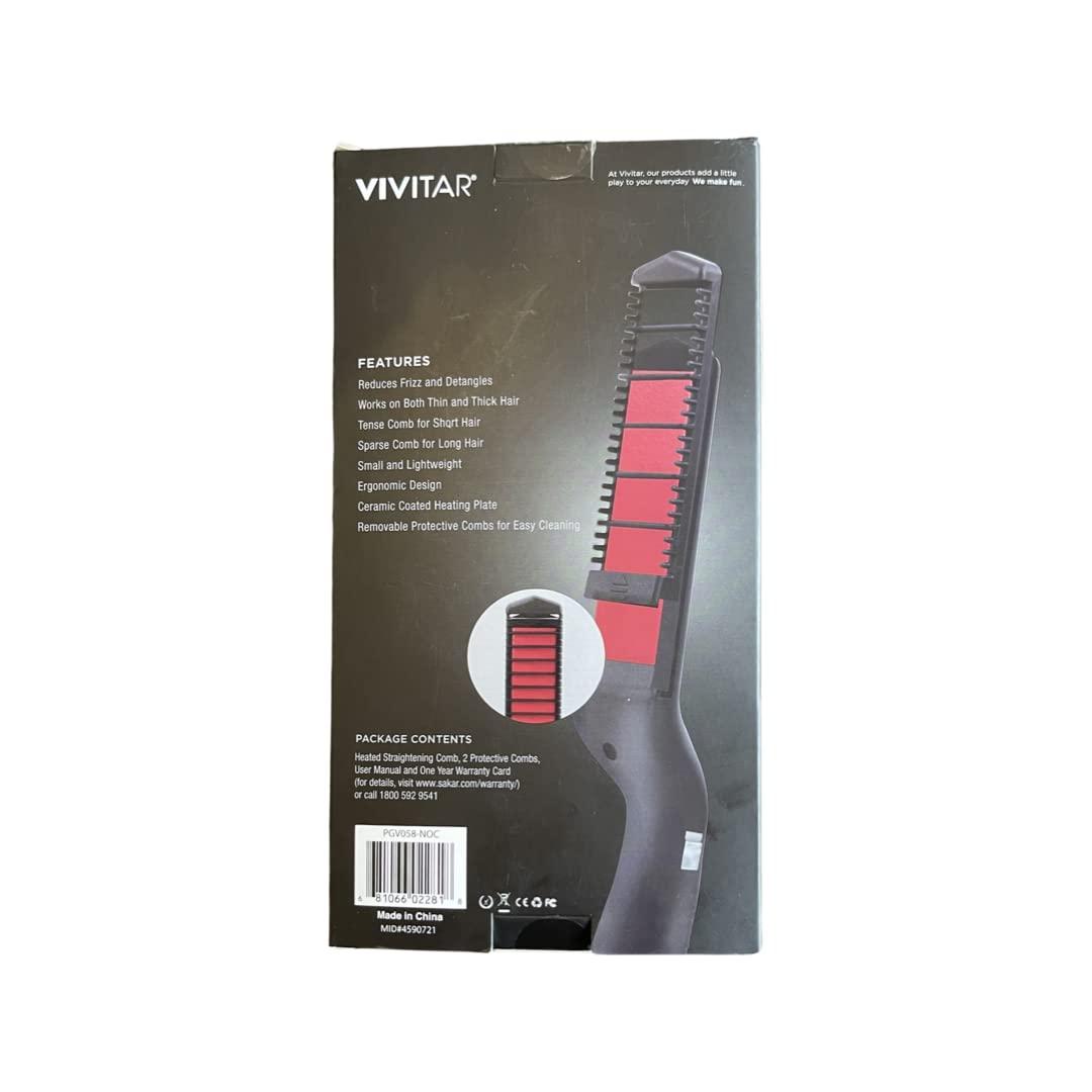 NinthAvenue Basics Heated hair and beard straightening comb 3 Piece kit