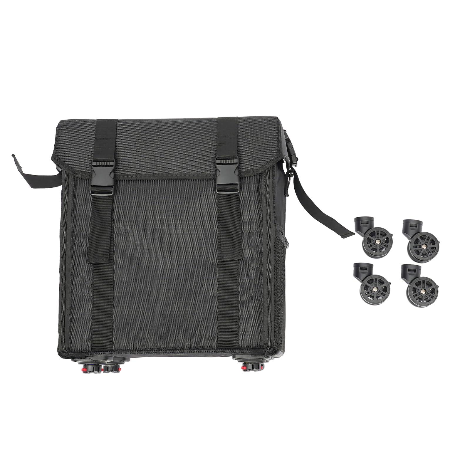 Eleeferri Eleeferri Rolling Makeup Case, Professional Makeup Train Case with 8 Drawers, 5-Layer Cosmetic Trolley, Pedicure/Manicure Organize Storage Case for Travel Large Capacity Barber Tools Bag