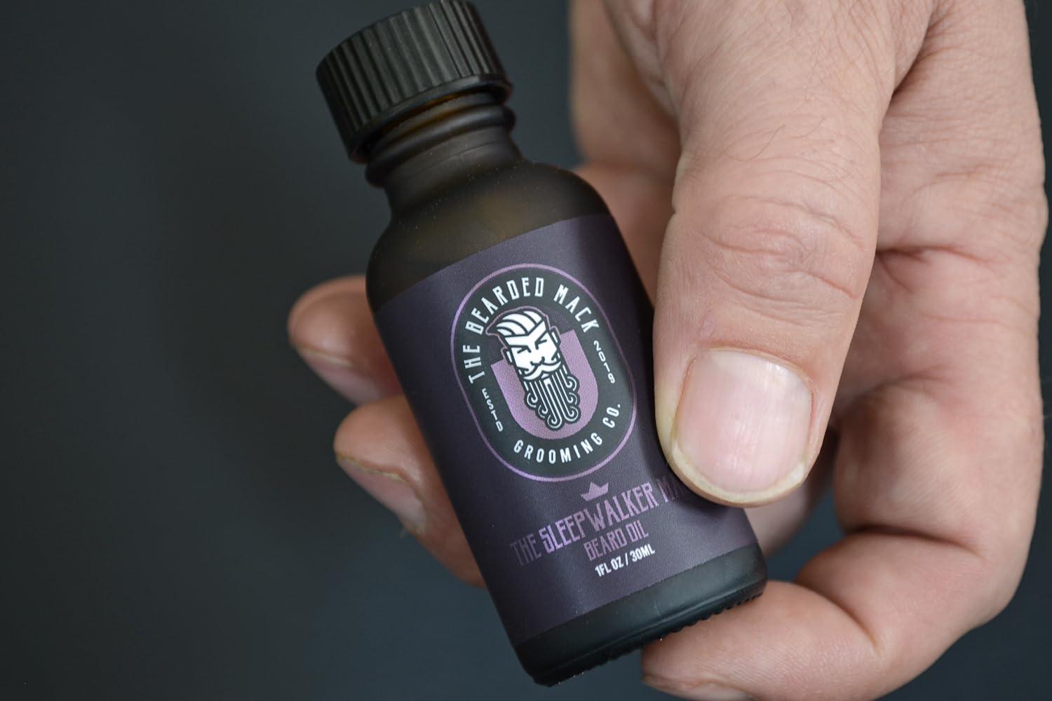 The Bearded Mack Grooming Co The Bearded Mack Grooming Co Beard Oil - Sleepwalker Mack - Lavender & Vanilla - Softens Beard, Removes Beard Itch & Promotes Healthy Beard Growth, 1 oz