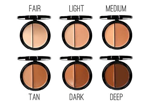 EVE PEARL EVE PEARL HD Dual Foundation Full Coverage Foundation Set Long Lasting Everyday Non Greasy Lightweight Texture Makeup Set 3,6,12 Value Packs (Pack of 3, Dark)