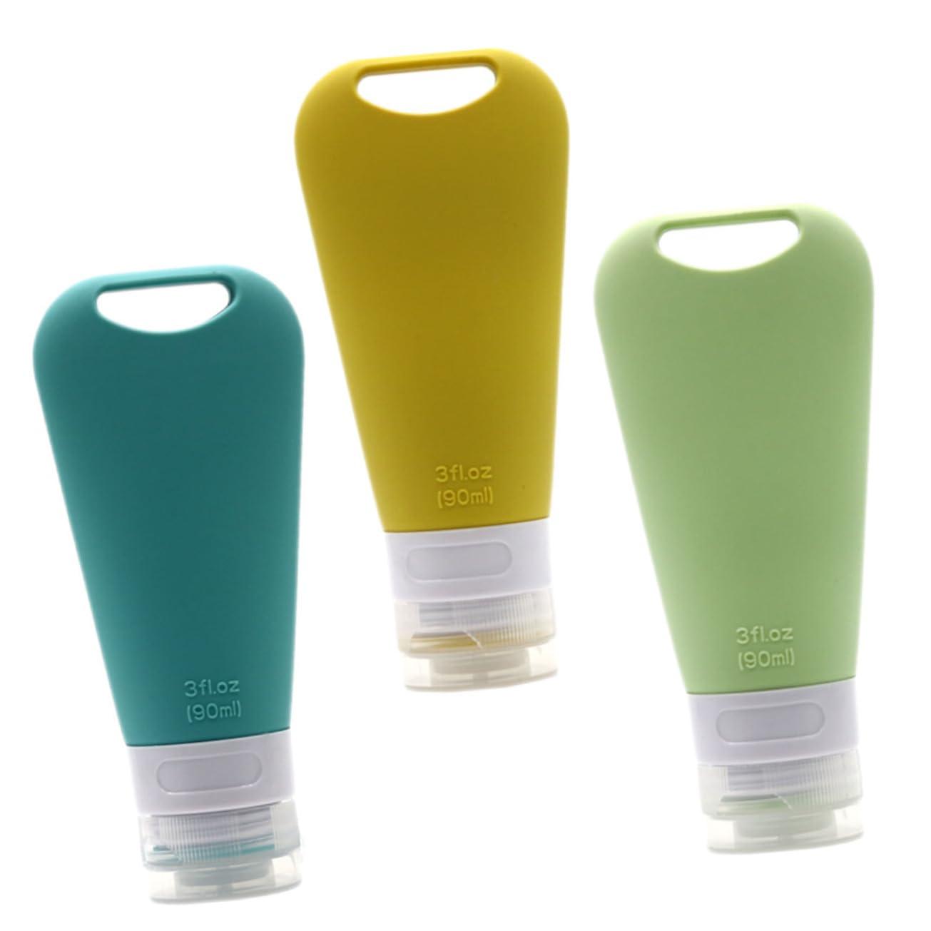Luxshiny Luxshiny 2sets Bottle Travel Containers Travel Sub Packing Bottles Small Container Portable Hand Soap Toiletries Containers Small Liquid Containers Squeezable Travel Bottle 3pcs*2