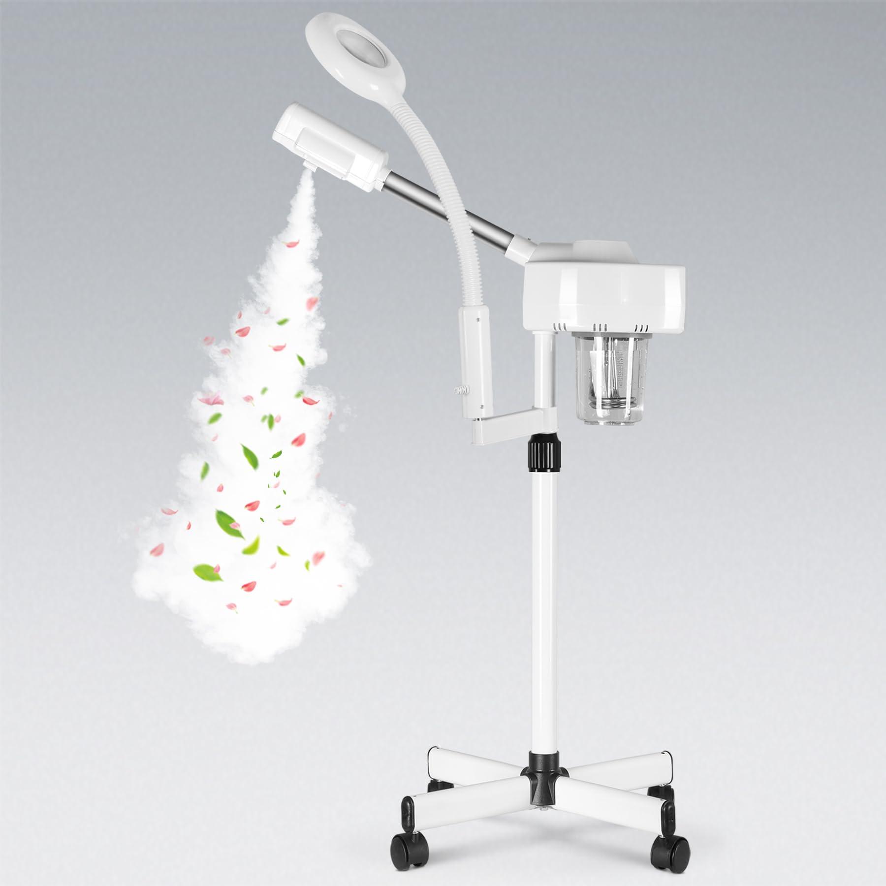 Nova Microdermabrasion Nova Microdermabrasion Professional 2 in 1 Facial Steamer for Face Deep Cleaning Ozone Face Steamer with 5X Magnifying Lamp Hot Mist Function for Salon Spa Home Beauty Equipment