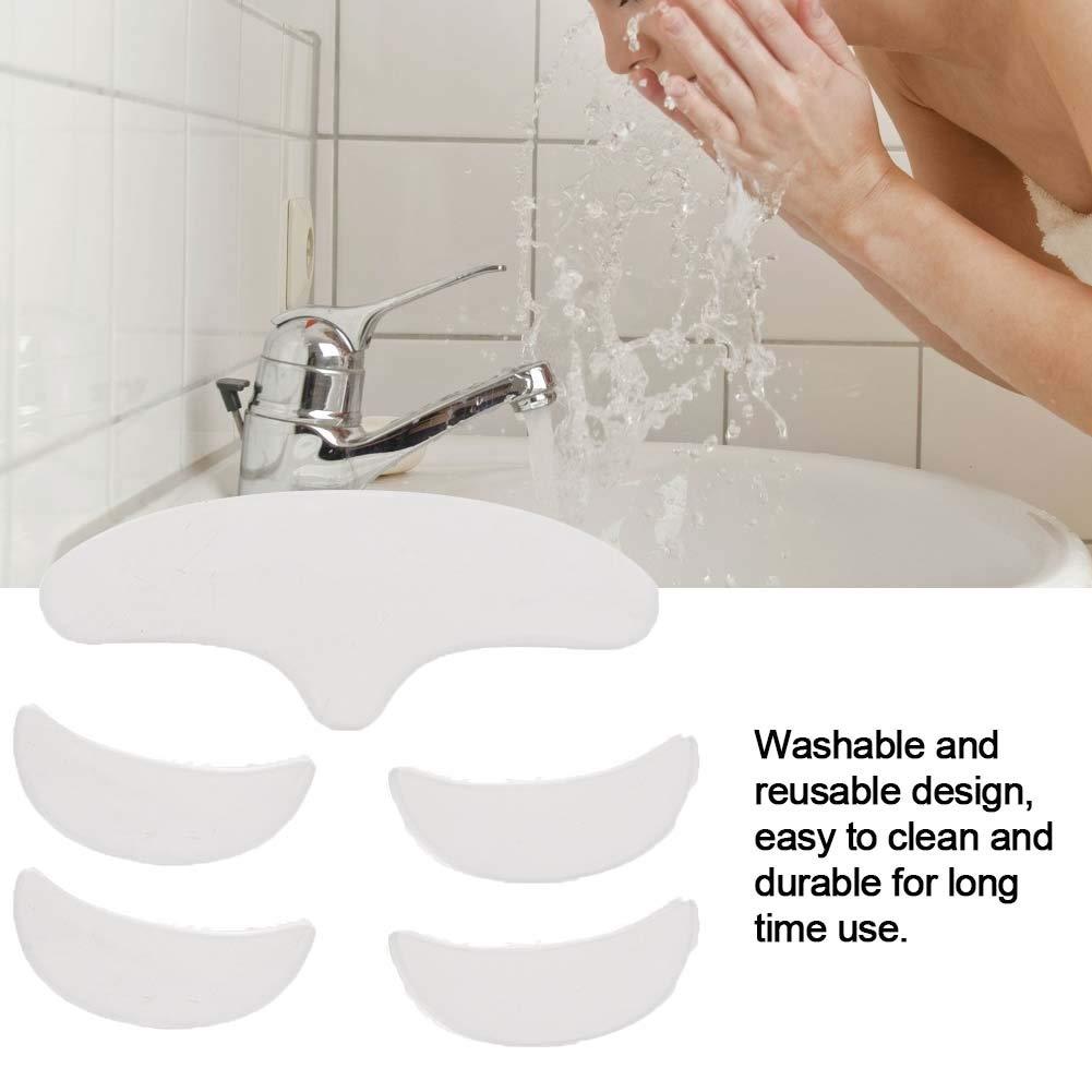 TMISHION 5Pcs Anti Wrinkle Silicone Patch, Various Shapes Reusable Washable Forehead Eye Face Anti Aging Patch for Prevent and Eliminate Wrinkles Fine Lines Skin Liftin