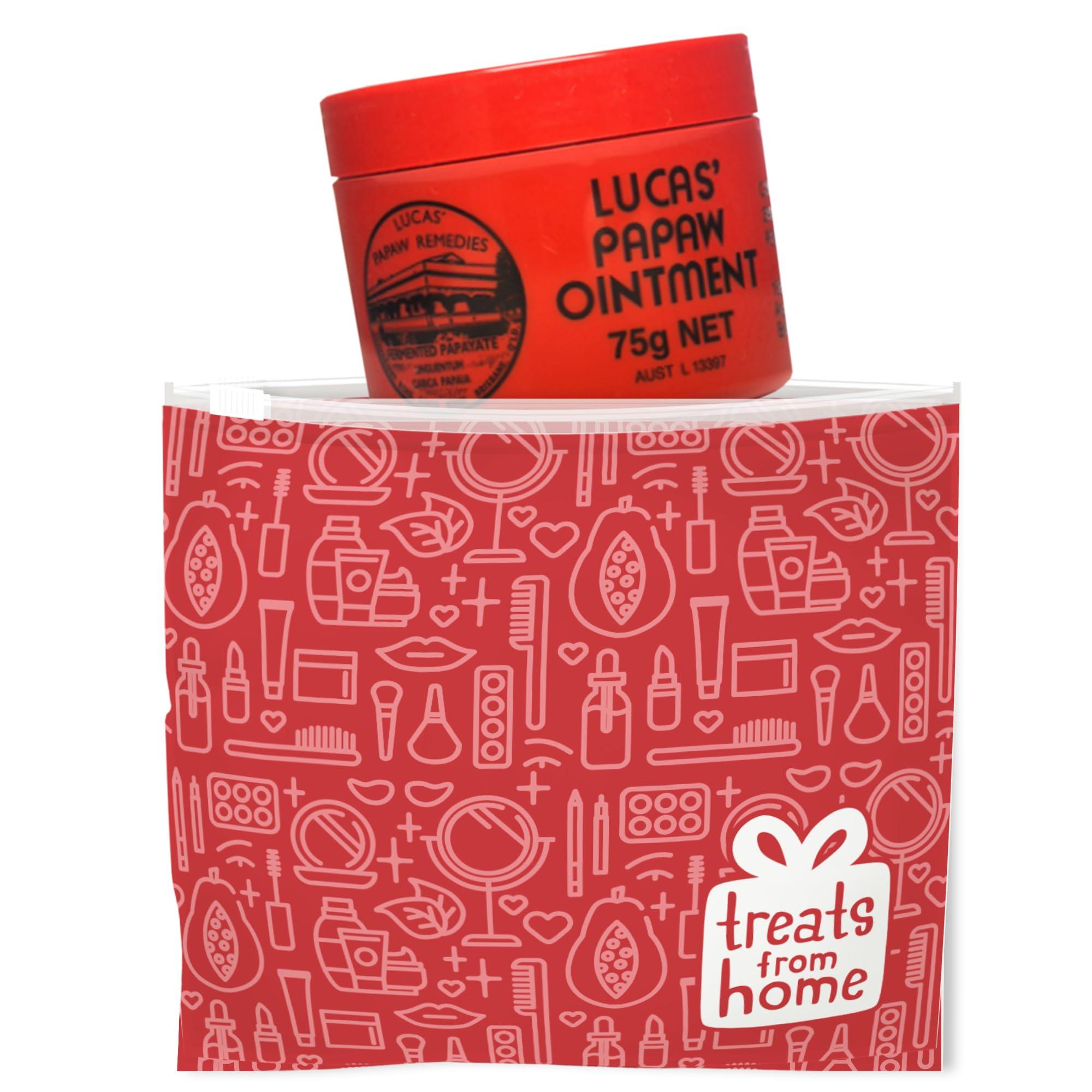 Treats from Home Lucas Pawpaw Lip Ointment, Lucas Pawpaw Cream, Lucas Pawpaw Ointment for Lips & Dry Skin (75g)