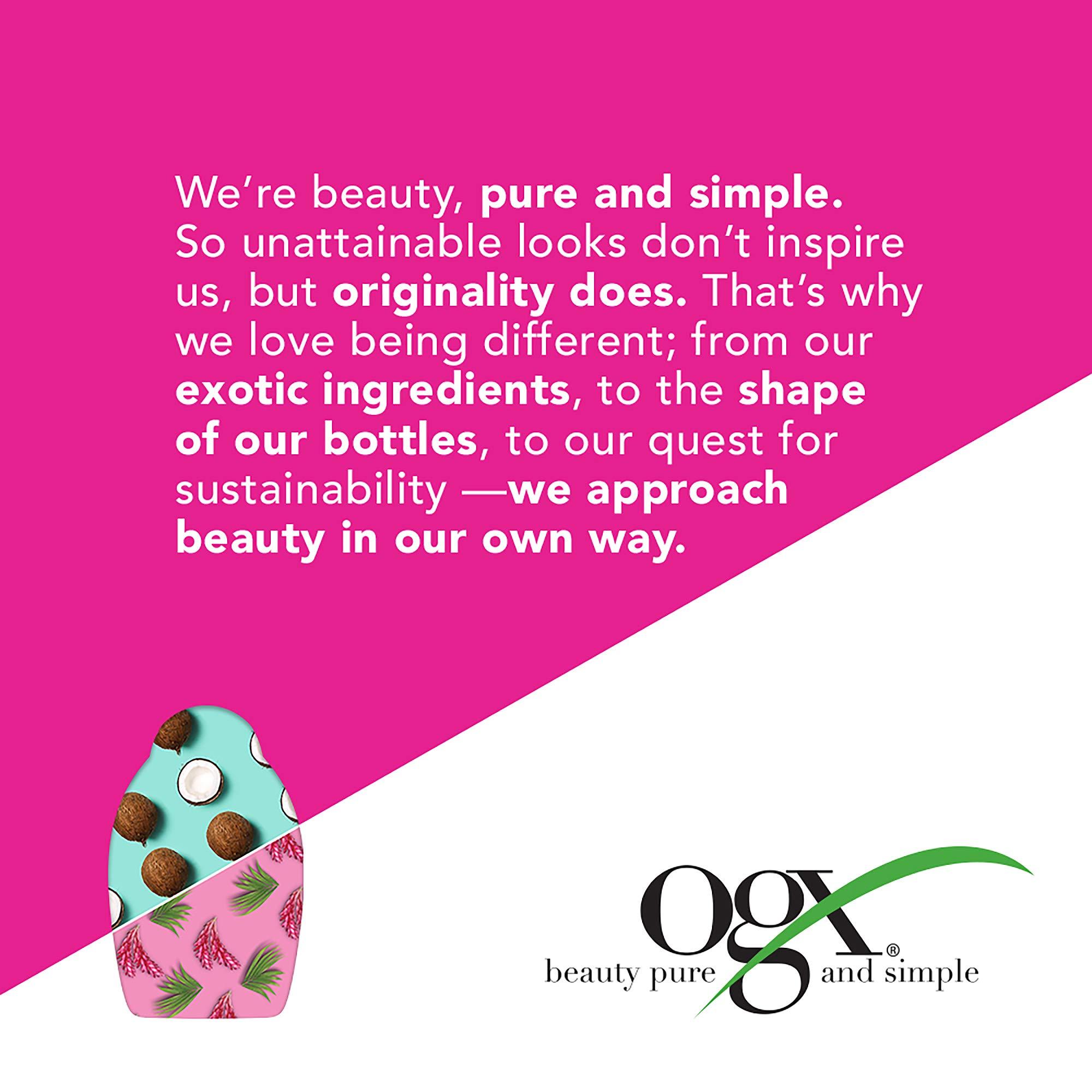 OGX OGX Quenching + Coconut Curls Frizz-Defying Styling Milk, Nourishing Leave-In Hair Treatment with Coconut, Citrus Oil & Honey, Paraben-Free and Sulfated-Surfactants Free, 6 fl oz (Pack of 2)