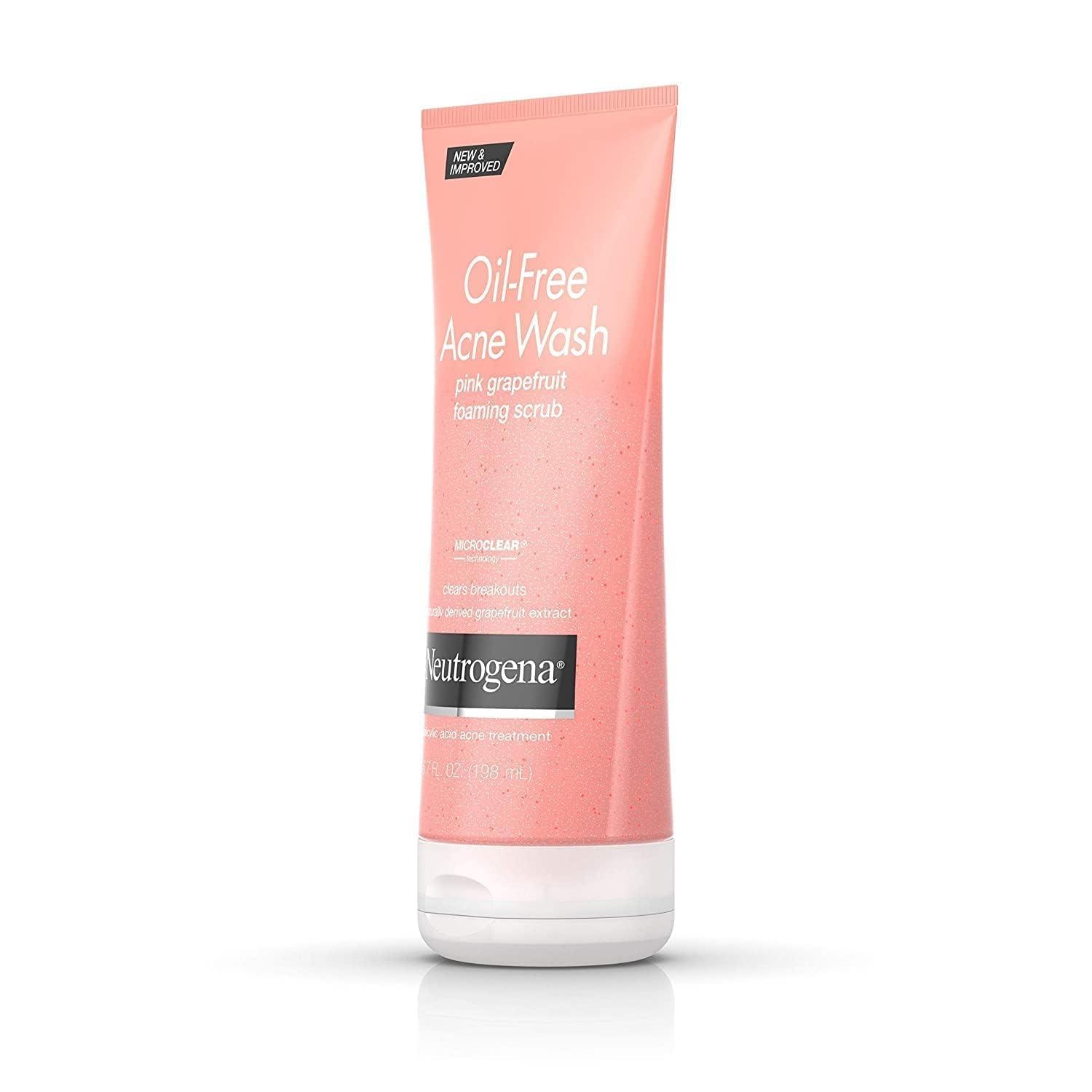 Neutrogena Neutrogena Oil-Free Acne Wash Pink Grapefruit Foaming Scrub 6.70 oz (Pack of 3)