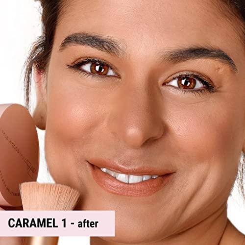 THE GOOD MINERAL The Good Mineral Loves-You-Back 3in1 Mineral Powder Foundation (CARAMEL 1) | Designed for acne-prone, sensitive skin reducing the appearance of acne and scars without layers | Vegan + Cruelty Free