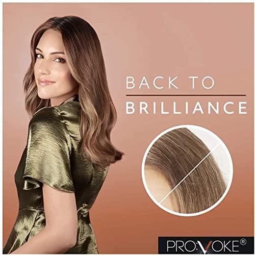 PRO:VOKE ProVoke Sulfate Free Shampoo and Conditioner Set – Brown Hair Toner for Brunette Blends Away First Greys