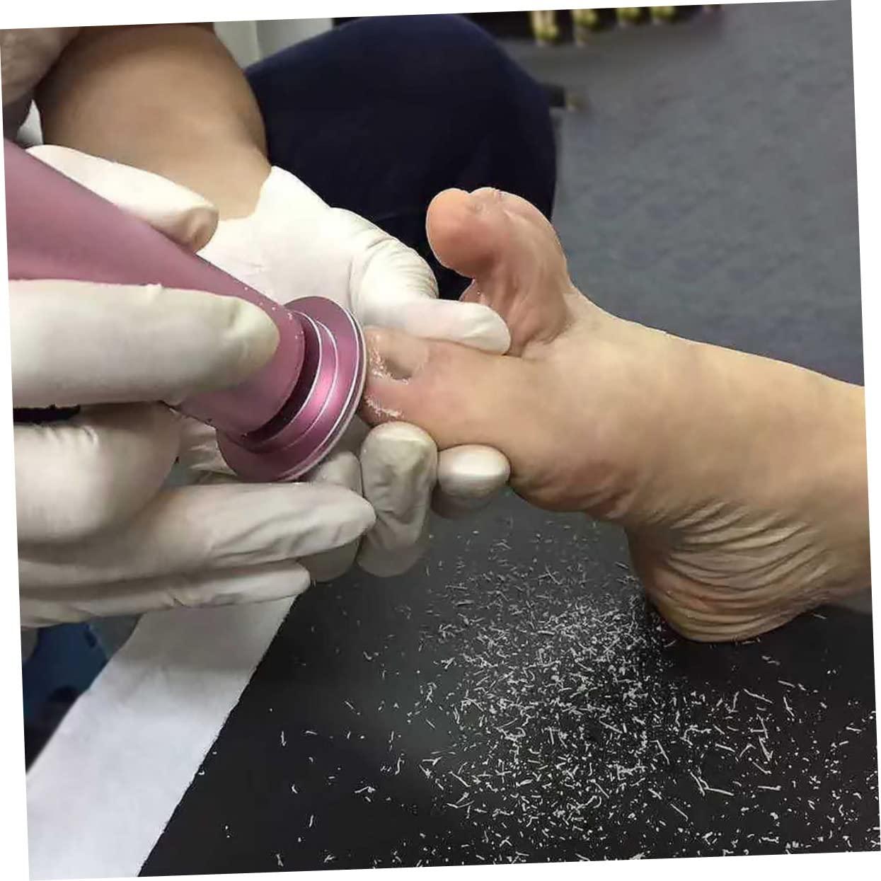 Healeved Healeved 120pcs Foot Grinding Disc Shoe Electric Foot File Refills Feet File Disc Nails Electric Feet Remover Foot Files for Feet Remover Gel Rattan Circle Mirror Nail Tools Black Corundum