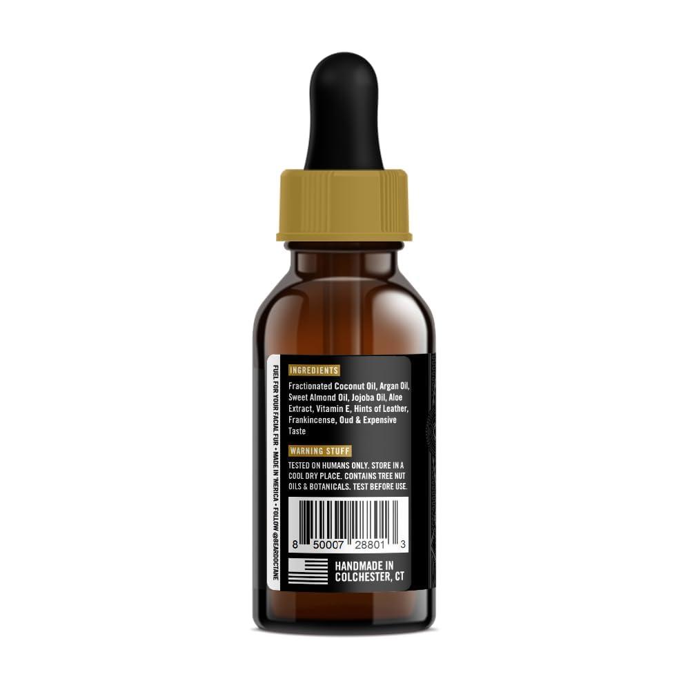 Beard Octane Beard Octane: Liquid Gold - Natural Beard Oil w/Argan Oil - 1 Oz - Promotes Healthy Softer Beards - Made in USA - Premium Handcrafted Beard Care