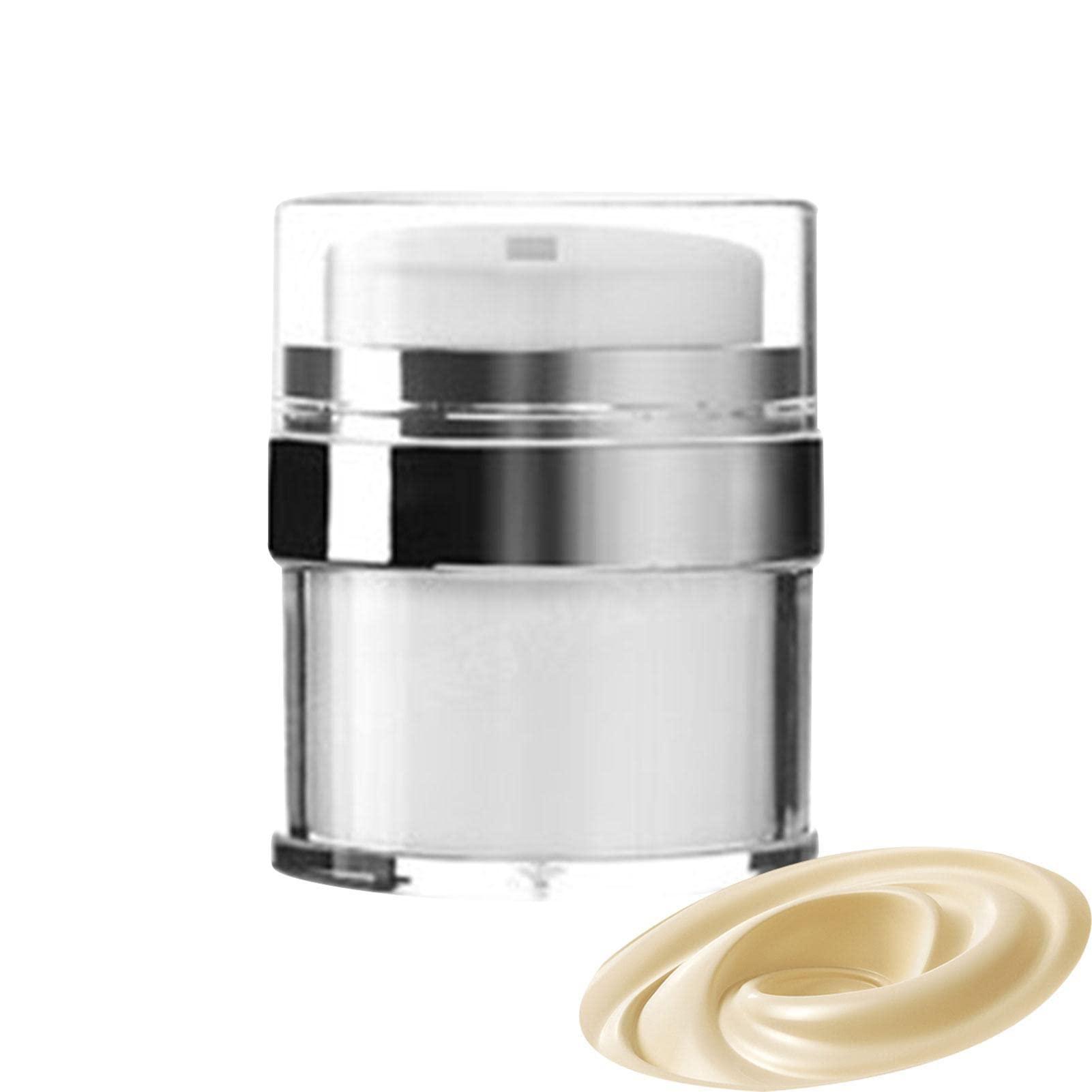 Littryee Airless Pump Jars Containers Bottles, Empty Crylic Cream Jar Cosmetic Container, Makeup Lotion Cosmetic Dispenser, Refillable Container for Creams, Gels and Lotions, Leakproof Travel Container