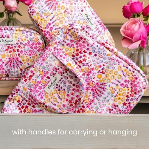 Cath Kidston Cath Kidston Wash Bag | Large Toiletry Bag | Cosmetic Bag | Makeup Organiser | Travel Wash Bag | Two Parts Skin Care Bag | Affinity Print
