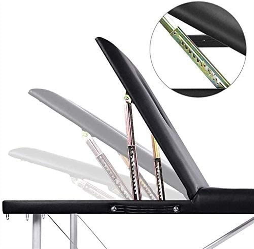 SMSOM SMSOM Portable Massage Table Therapy Bed with Height Adjustable Aluminium Legs, SPA Bed, PU Leather, Suitable for Therapy, Tattoo, Salon, Facial Treatment