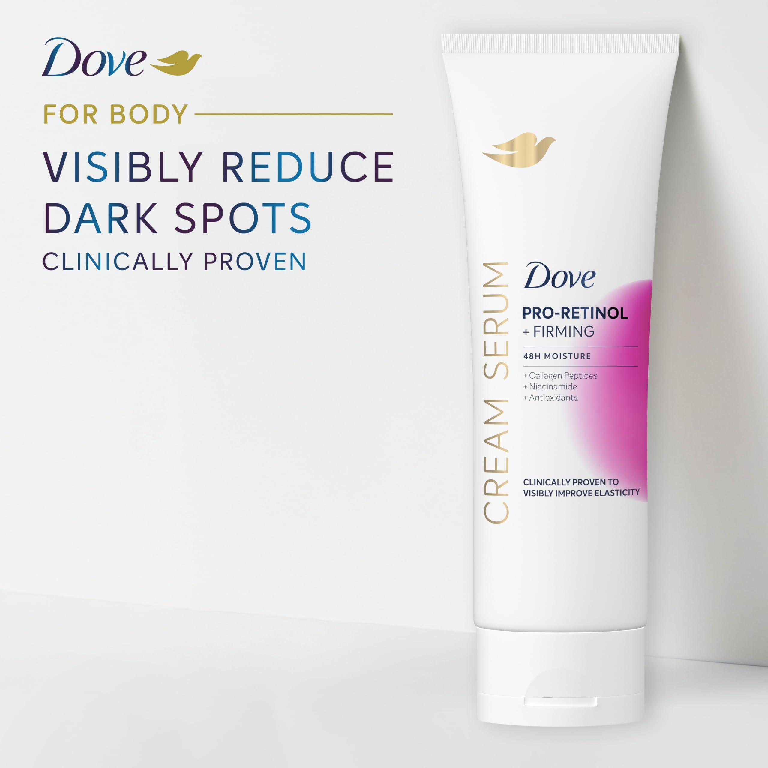 Dove Dove Body Cream Serum Pro-Retinol + Firming for Elasticity and Firmness,with Collagen Peptides, Niacinamide and Antioxidants Lotion, 8 oz