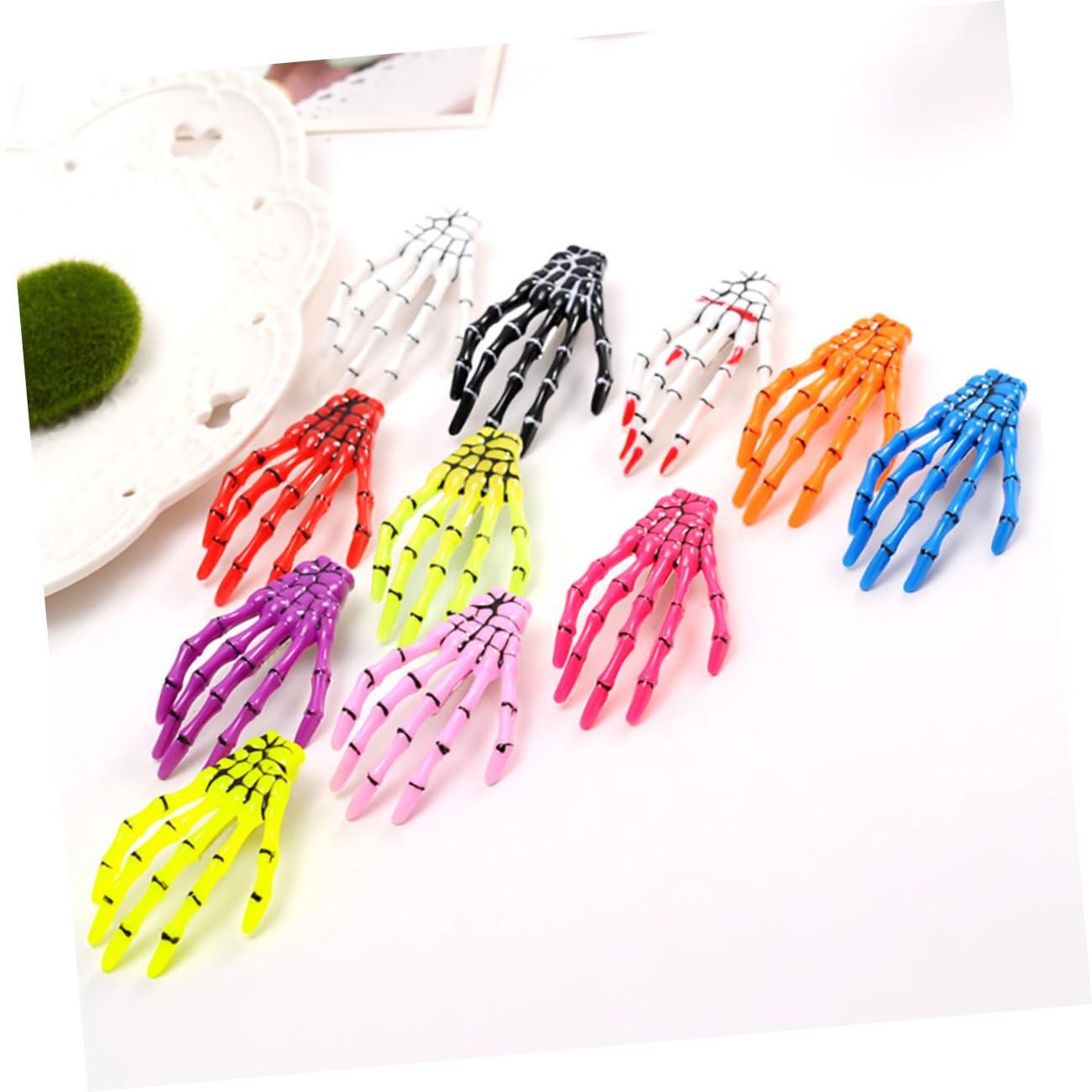 Didiseaon Didiseaon 6 Pcs Skeleton Hair Clip Creative Hair Women Hair Pin Hairclip Halloween Barrette Halloween Hair Clip Skeleton Barrette Women Hair Clip Hair Clips Miss Personality Headgear