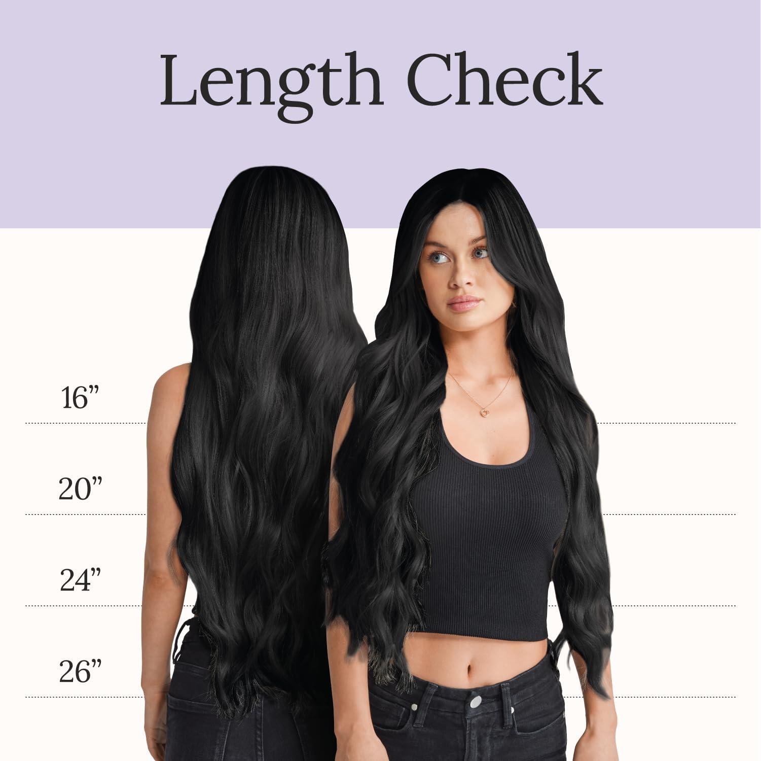 Zala Zala Tape In Hair Extensions - Premium Human Remy Hair Extensions with Easy Installation - Uses Lightweight, Non-Damaging Tape Adhesive Tabs - Jet Black (52g / 20 inch)
