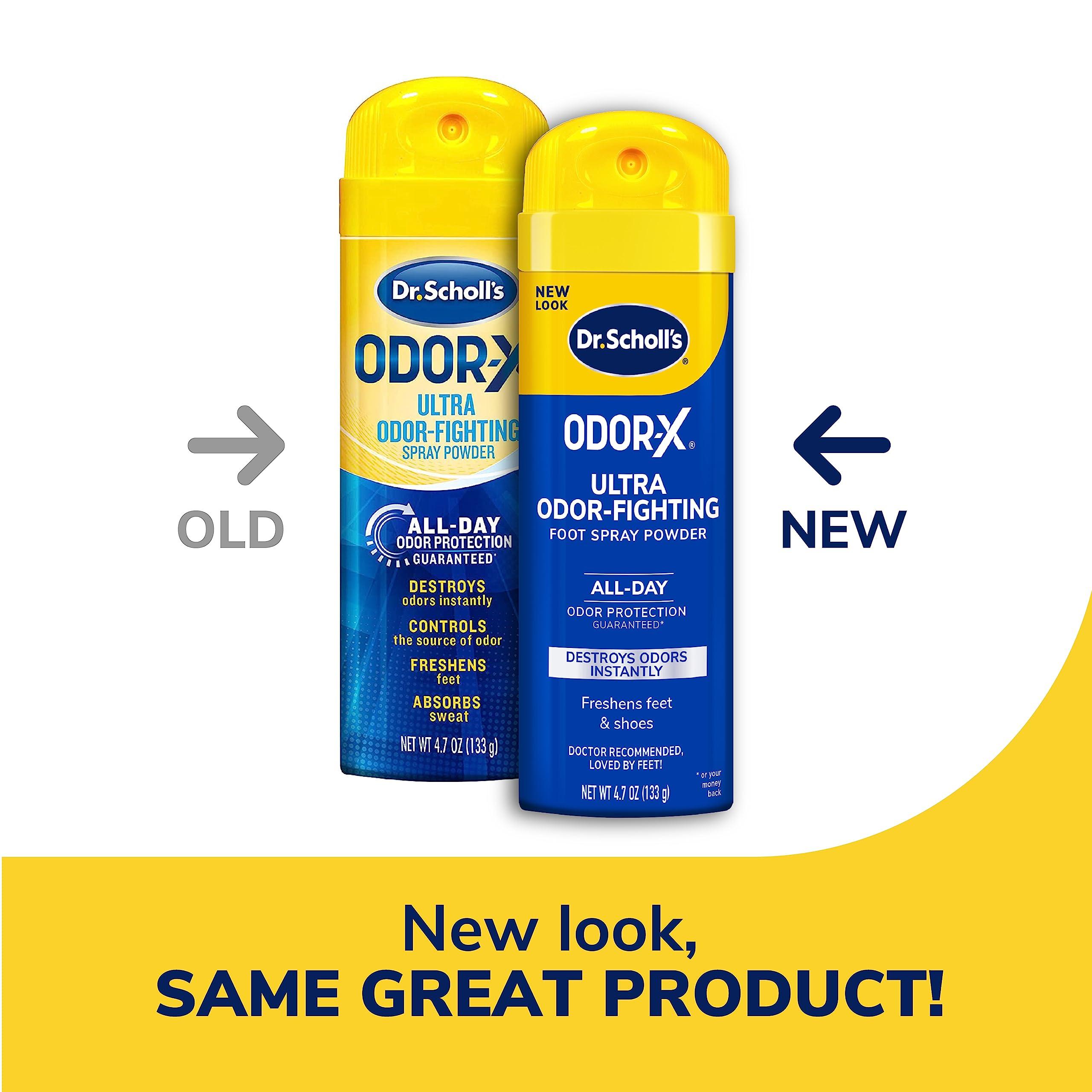 Selsun Blue Selsun Blue Maximum Strength Anti-Dandruff Shampoo 11 oz & Dr Scholl\'s Ultra Odor Fighting Spray Powder 4.7 oz Bundle