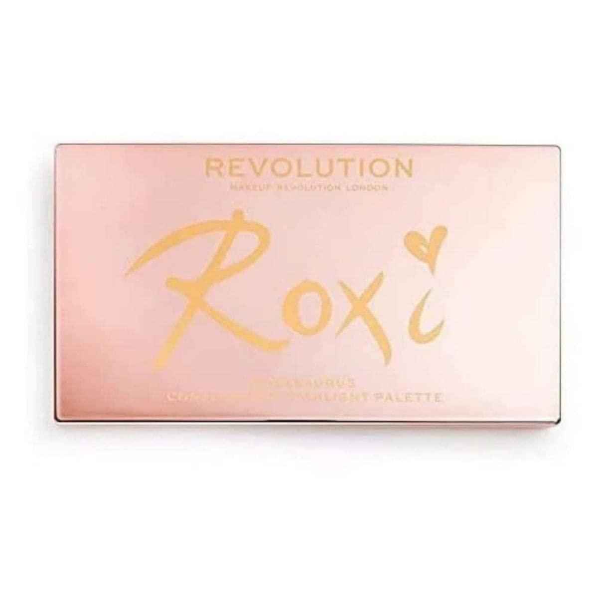 Makeup Revolution Makeup Revolution X Roxxsaurus Highlighter & Contour Palette, Sculpt, Define & Illuminating Makeup Palette, 8 Shades, Vegan & Cruelty Free, 8 x 0.052 oz.