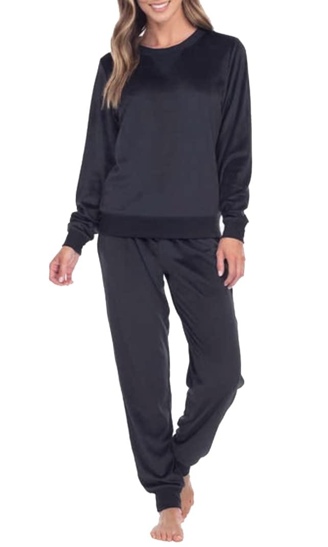 Honeydew Honeydew Women\'s 2 Piece Super Soft Fleece Lounge PJ Set (as1, alpha, 2x, regular, regular, Navy)