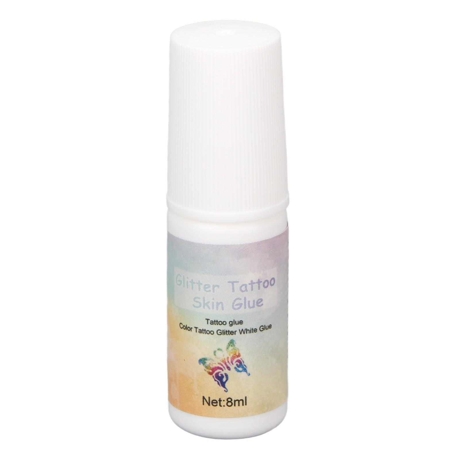 Airshi Glitter Body Skin Glue, Skin Friendly Glitter Makeup Glue Prevent Fall Off Removable Safe High Adhesive for Stages