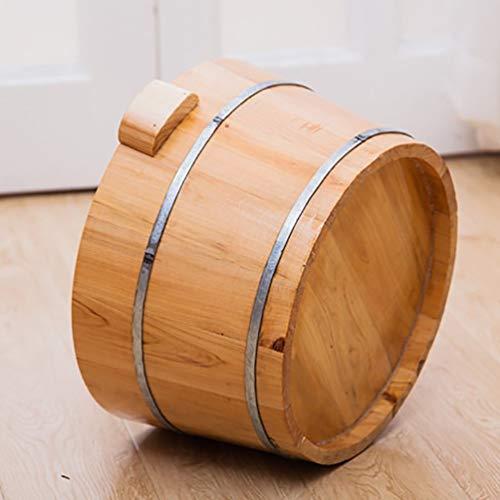 NUBAOzy Foot Tub Wooden Foot Basin Sauna Wooden Bucket,Relax Pedicure Foot Bath,Foot and Leg Spa for adults,Large Foot Bath Spa Tub,Foot Massage Spa for Home foot Bath Wooden Bucket Foot Spa Household Wash Ba